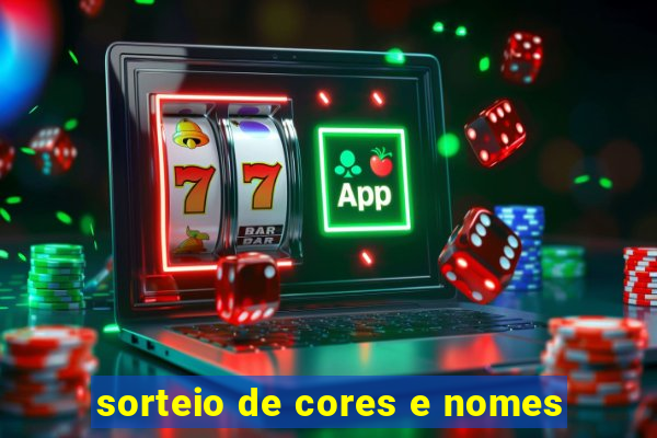 sorteio de cores e nomes